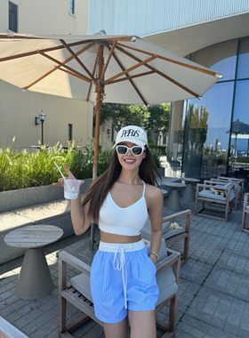 OHOCEAN美式辣妹贴身自带胸垫吊带背心