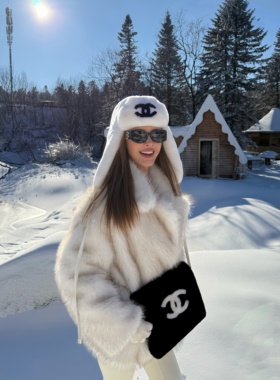 OHOCEAN 雪山白色环保皮草 暖色毛尖