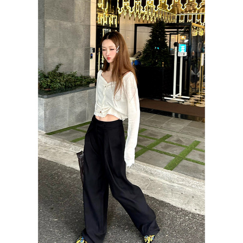 宽松休闲好穿西装裤宽松裤子