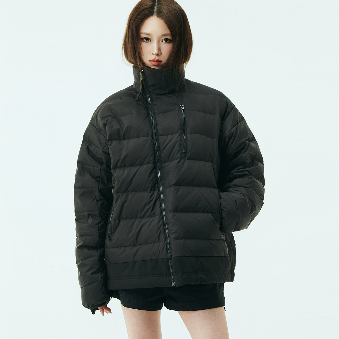 Avocadong 黑色鹅绒小特别立体宽松款羽绒服女士冬季保暖外套上衣,女装/女士精品,羽绒服,淘宝优惠券,粉丝福利购,淘宝优惠卷