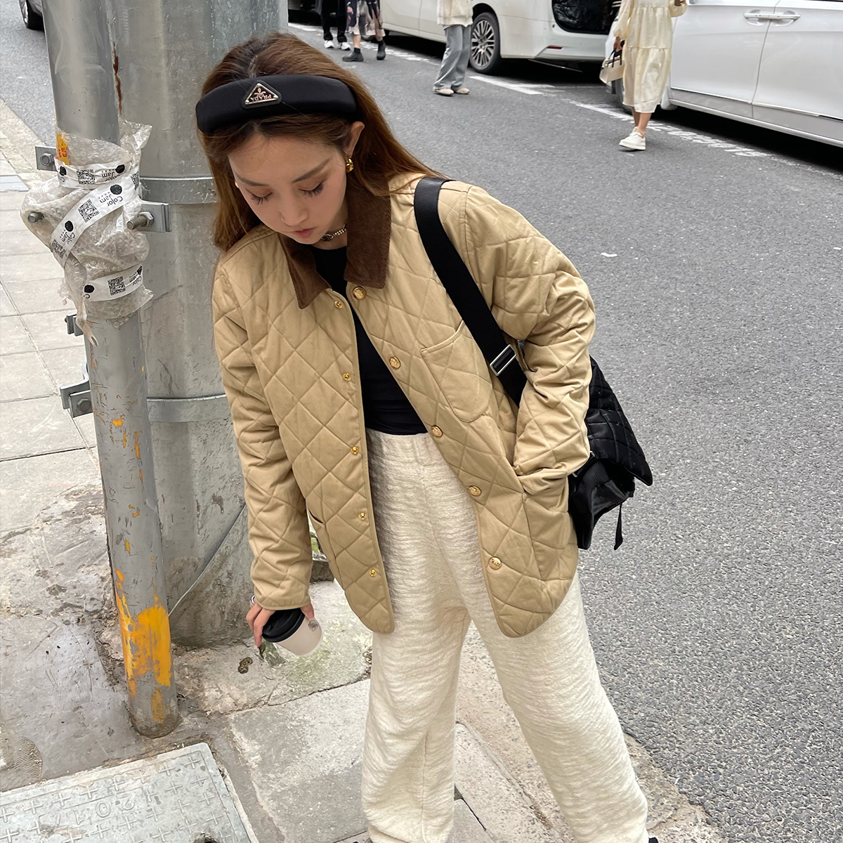 刺绣常规款棉外套棉服时髦合身