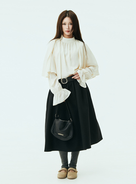 【Avocadong1/8AM10:00】纯欲飘逸双层荔枝白衬衫上衣