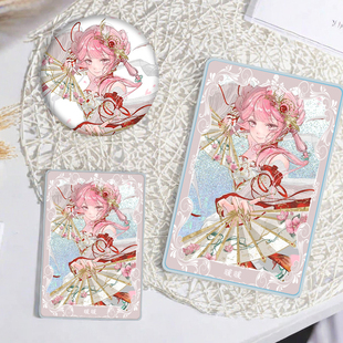 无限暖暖师动漫周边流沙麻将徽章周边礼物亚克力砖立牌精美桌面