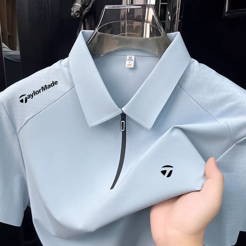 Taylormade泰勒梅高尔夫polo衫短袖T恤翻领男士夏季运动速干上衣