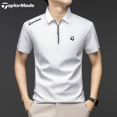 Taylormade泰勒梅高尔夫polo衫男短袖夏季休闲运动T恤翻领速干衣