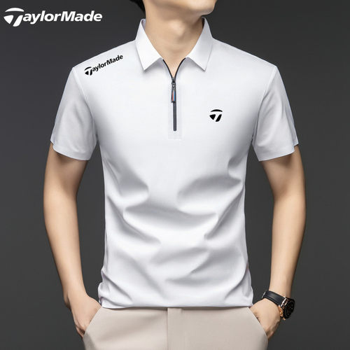 Taylormade泰勒梅高尔夫polo衫男短袖夏季休闲运动T恤翻领速干衣
