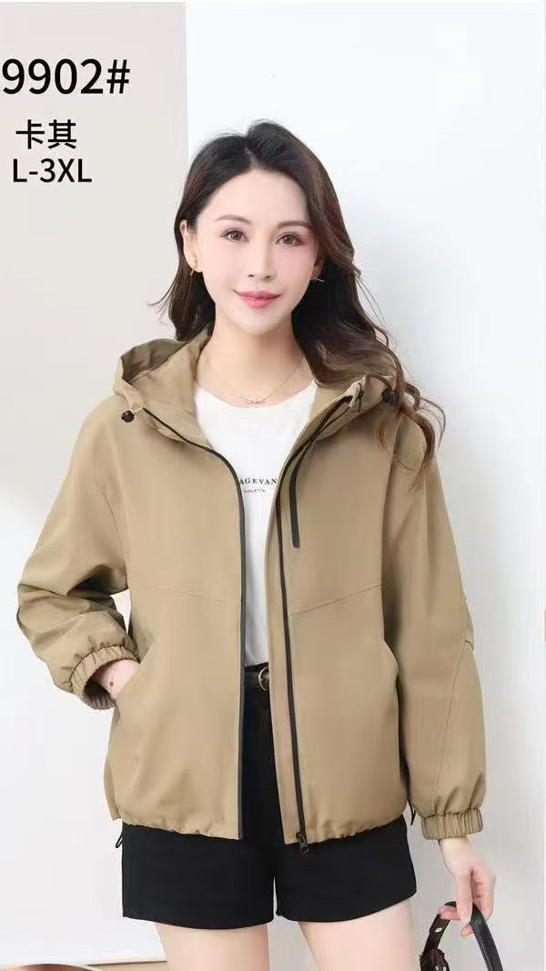 妈妈春装洋气夹克上衣服中年女装2025新款中老年春秋休闲短款外套