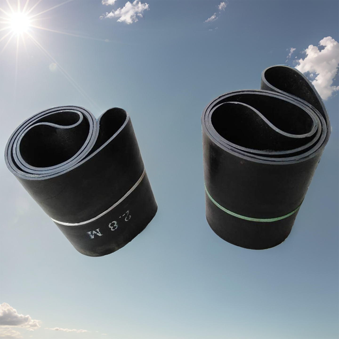 环形橡胶输送带耐磨配料机输送带