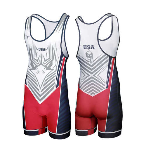 Wrestling suit摔跤服连体背心骑行服男健身摔跤服吸汗举重训练服