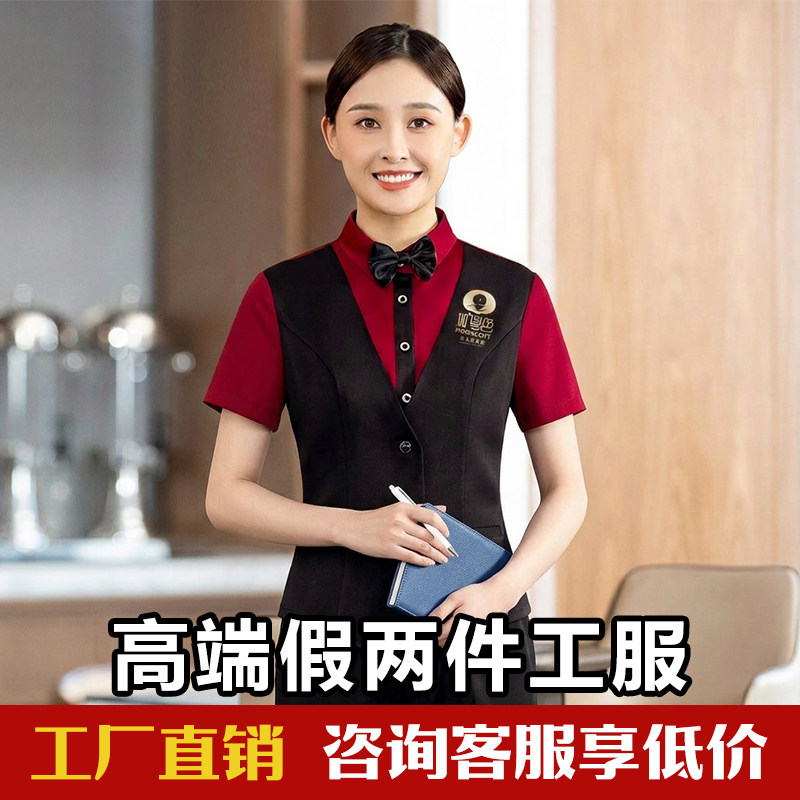 免费看样餐饮服务员工作服短袖