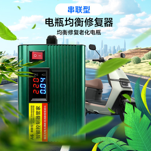 【爱家】A6plus两轮三轮老年代步车电动车电池智能均衡修复器通用