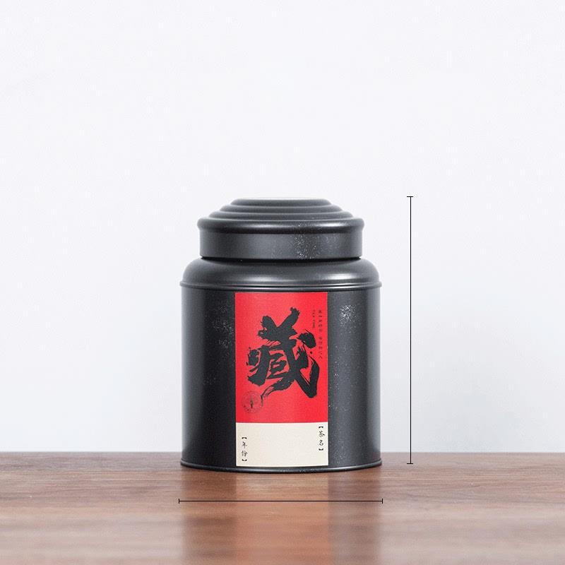 收纳马口铁纯色铁桶白豪银针储存加厚茶叶桶金属圆罐创意茶叶罐