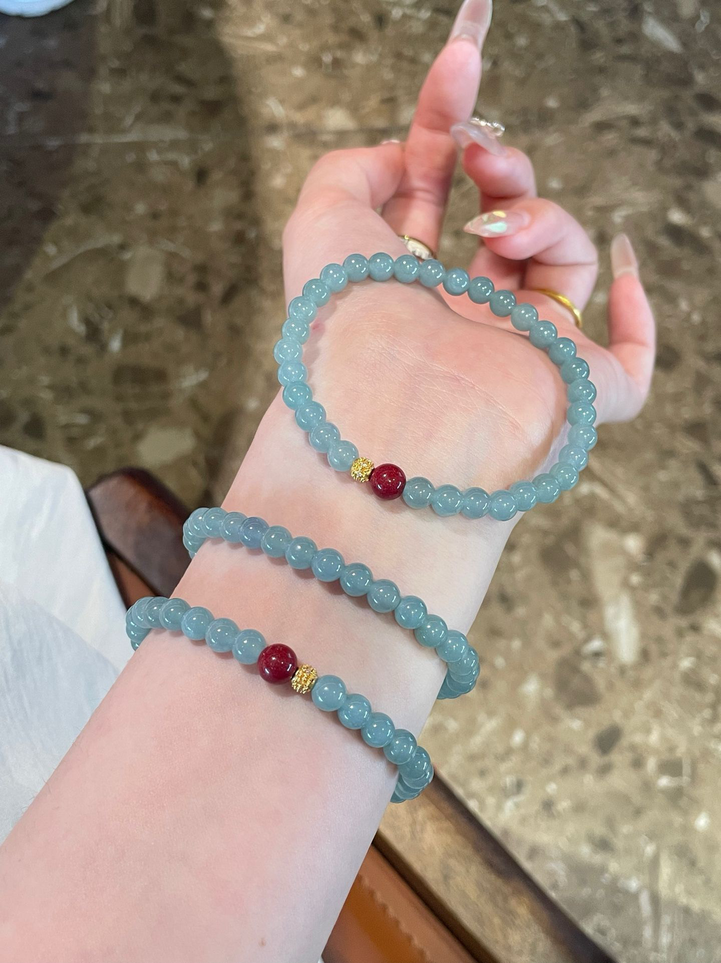 天然手串女款单圈手链送女友闺蜜礼物首饰小众原创款