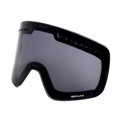 BOLLFO电镀深灰片柱面单镜片双层防雾黄片revo男滑雪眼镜 BF652-1