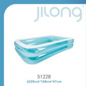 新款 户外折叠游戏戏水图片色 JILONG工厂直销儿童游泳池多边形
