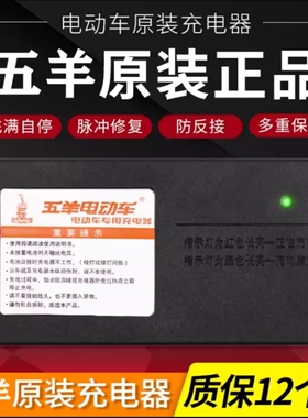 五羊电动车电瓶车原装充电器48v20ah12ah60v30a72V三轮车智能全新