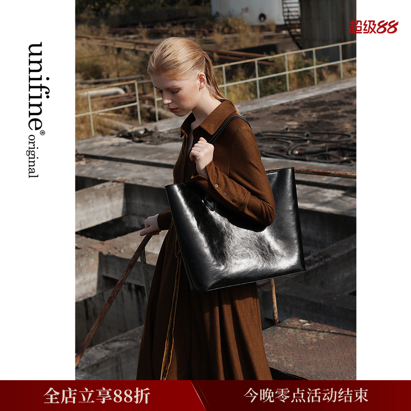 Finebagstudio牛皮托特包小众