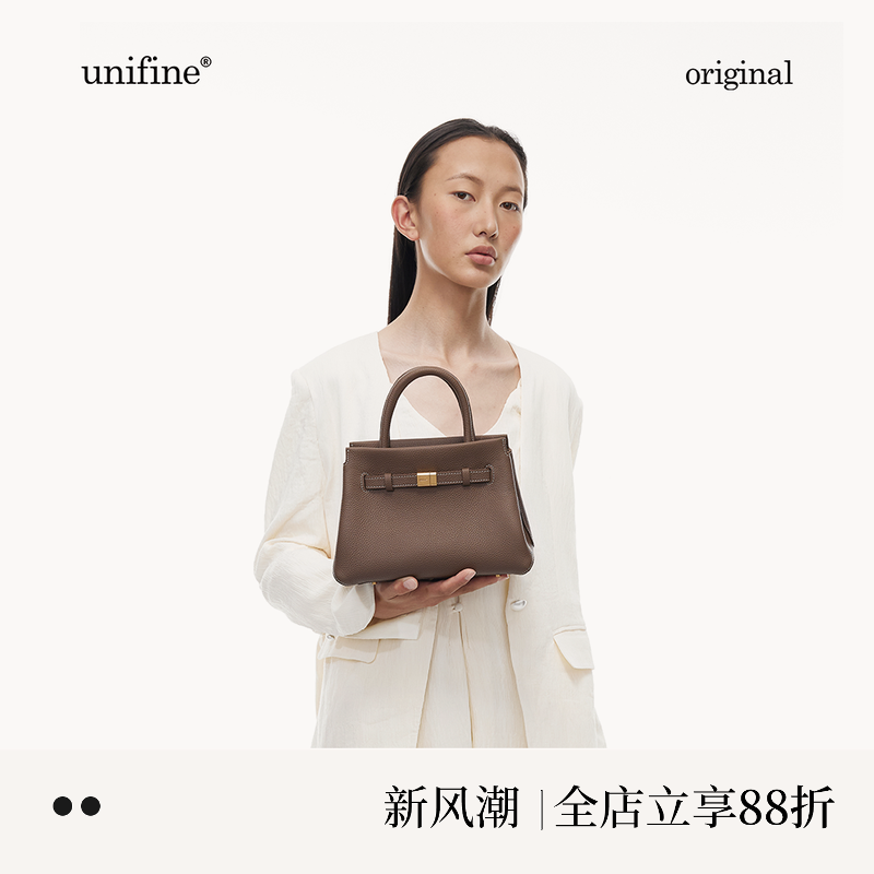 头层牛皮凯莉包手提包vol8025