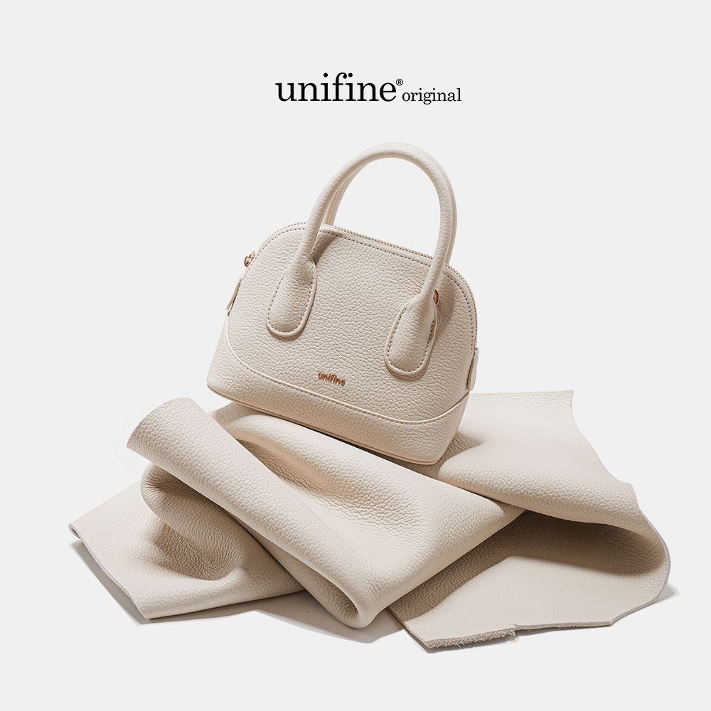 unifine春季新款真皮贝壳包单肩斜挎包女简约设计节日送人礼物