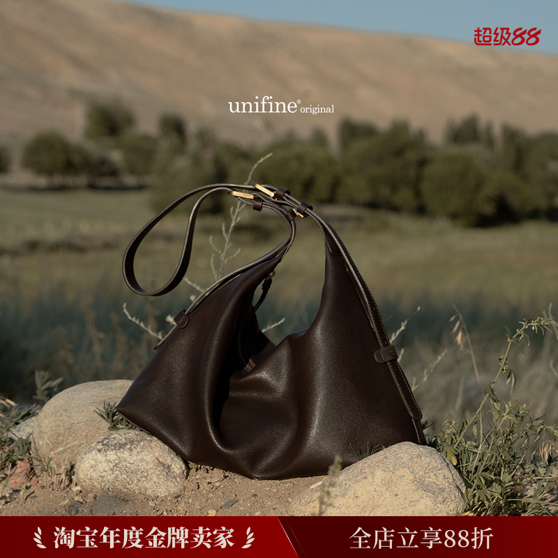 简行hobo头层牛皮托特包女大容量