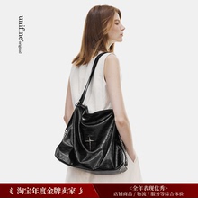 2025新款大包托特包慵懒通勤原创大容量油蜡皮单肩hobo真皮女包包