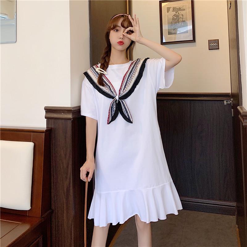 Real shooting and real price Korean version medium and long versatile dress for women