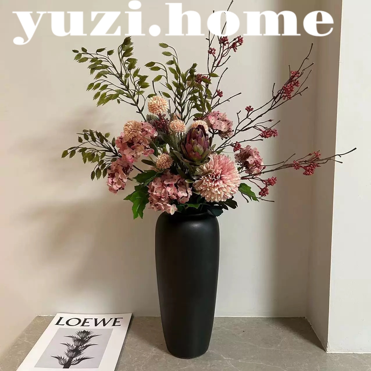 中古风高级感仿真花花束客厅摆件落地逼真假花装饰超大餐桌花摆花