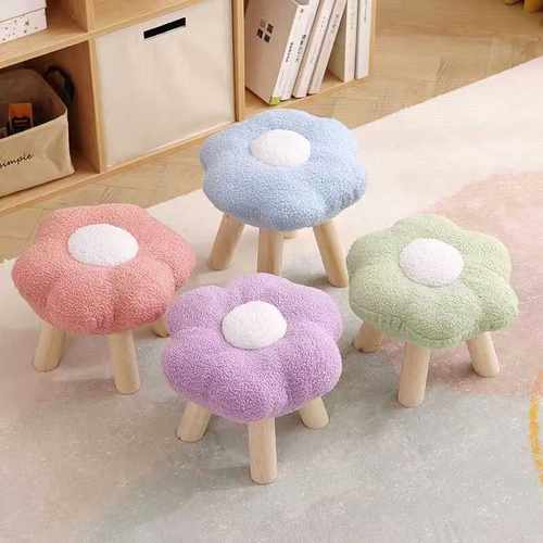 客厅可爱花朵阳台家用矮凳儿童