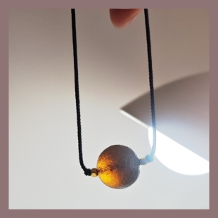 高端天然亚利桑那天狼星玻璃陨石转运珠原石吊坠微晶石项链18mm+