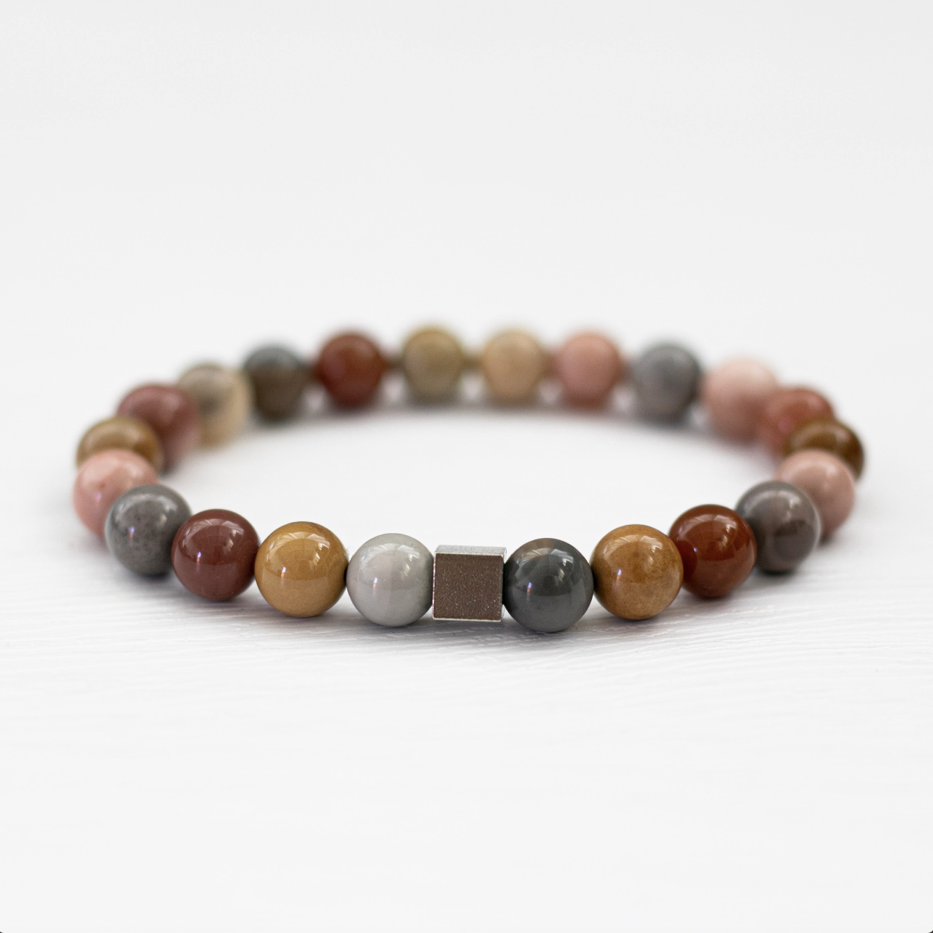 IBD设计室出品8mm天然阿拉善玛瑙水晶手链手串礼物转运男女串珠