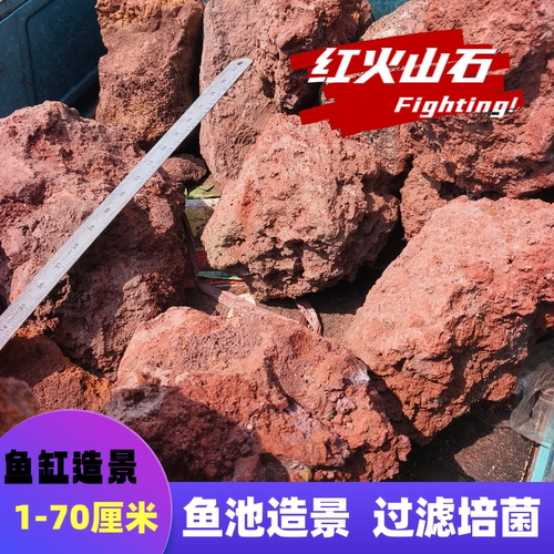 天然火山石颗粒鱼缸专用滤材养鱼火山岩过滤垫多肉兰花铺面石底砂