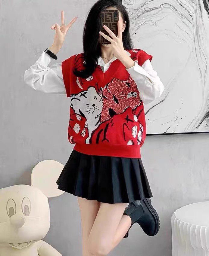 亮片刺绣加提花衬衫两件套