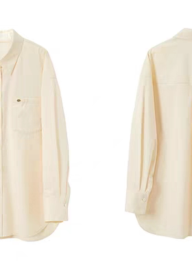 C234彩衬衫春秋季新款多巴胺衬衣翻领宽松上衣休闲百搭减龄