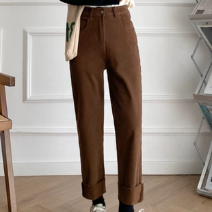 子 高腰梨型身材宽松弹力加绒加厚哈伦萝卜老爹裤 A532新款 显瘦爆款