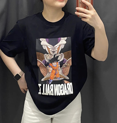 D853 试衣间 男女款亲子龙珠卡通印花短袖T恤棉T女0.19