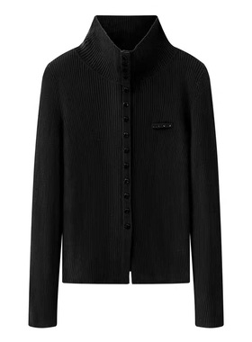 A904新款百搭休闲高领针织套头打底外套女0112