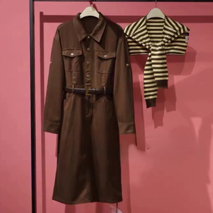 连衣裙A1FAF1125H9 可挽两件套长款 A633牛货秋冬季 长袖