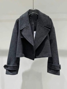 领气质羊毛大衣外套女40931095 百搭西装 A544秋新款 时尚