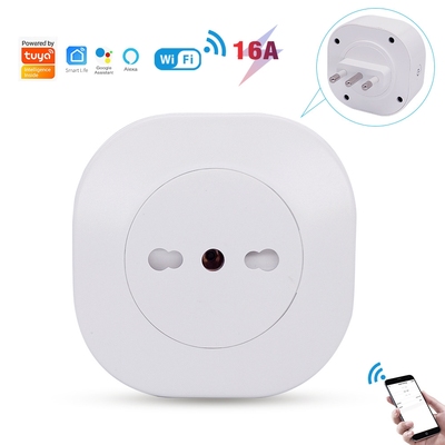 涂鸦wifi智能插座16A意大利规插头Alexa语音手机远程操控定时分享