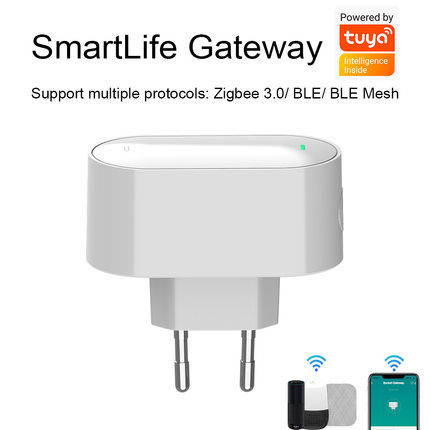tuya zigbee网关蓝牙mesh多模网关欧规插座巴西规接插座智能中心