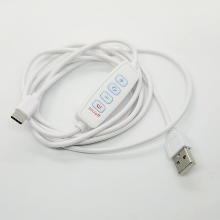 Type-c口台灯5V调光数据线电源线USB开关线四键调光调色控制线12V