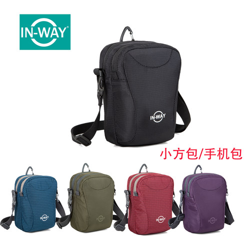 INWAY盈威斜跨包男女轻便腰包臂包旅游旅行包休闲单肩小包手机包