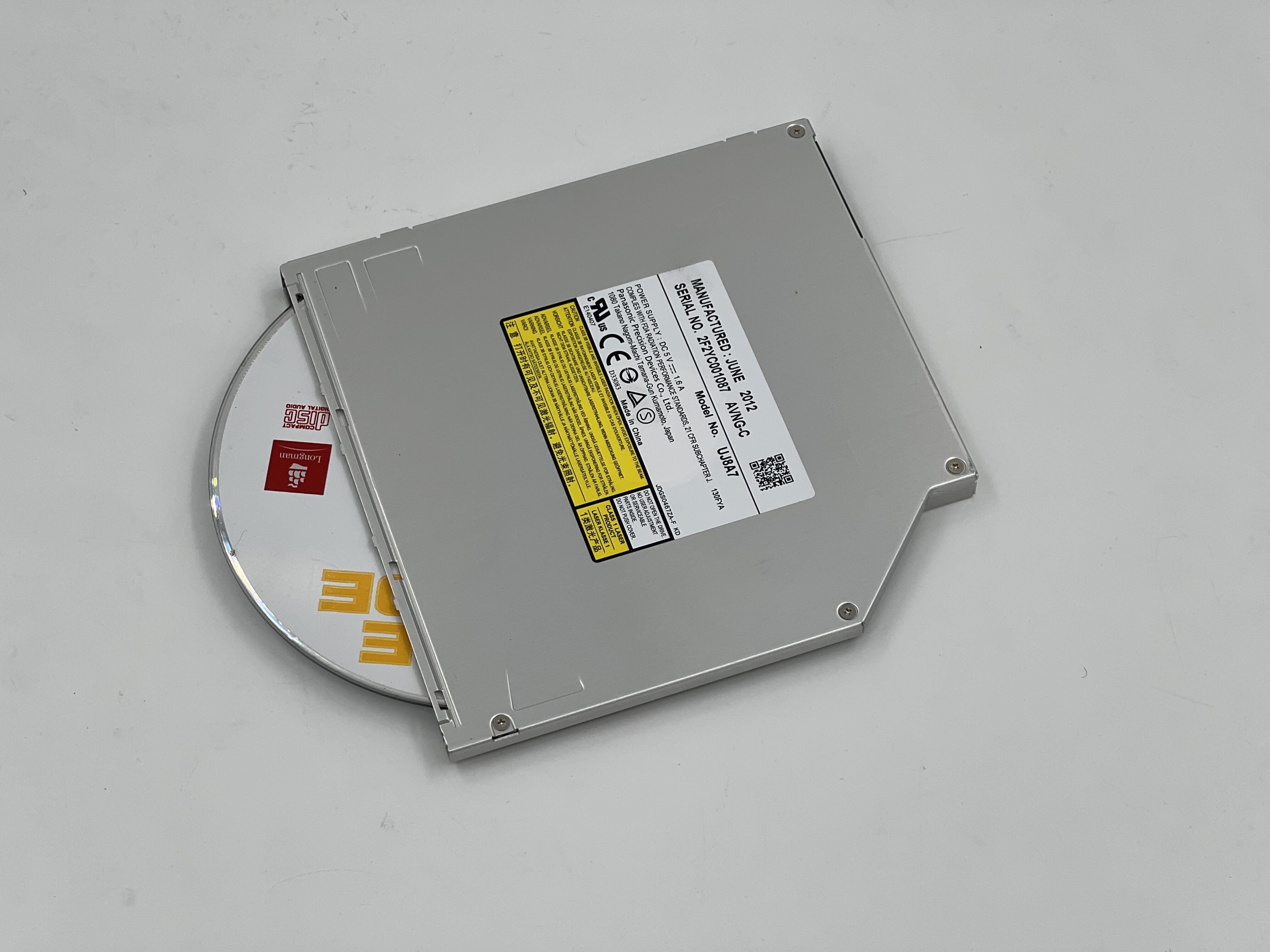 全新UJ8A7超薄吸入式DVD刻录机笔记本一体机电脑内置光驱