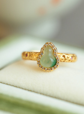 御臻女925银新中式戒指