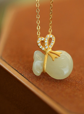 御臻女925银福袋吊坠钱袋