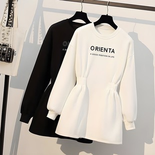 卫衣外套女秋冬中长款宽松大码加绒上衣2026春季新款爆款时尚洋气