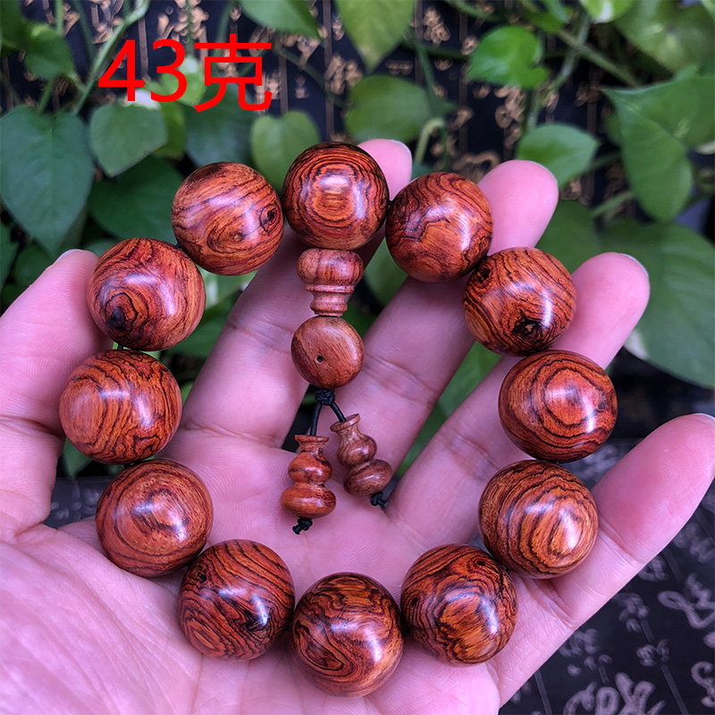 海南黄花梨手串20mm鬼脸良木阁