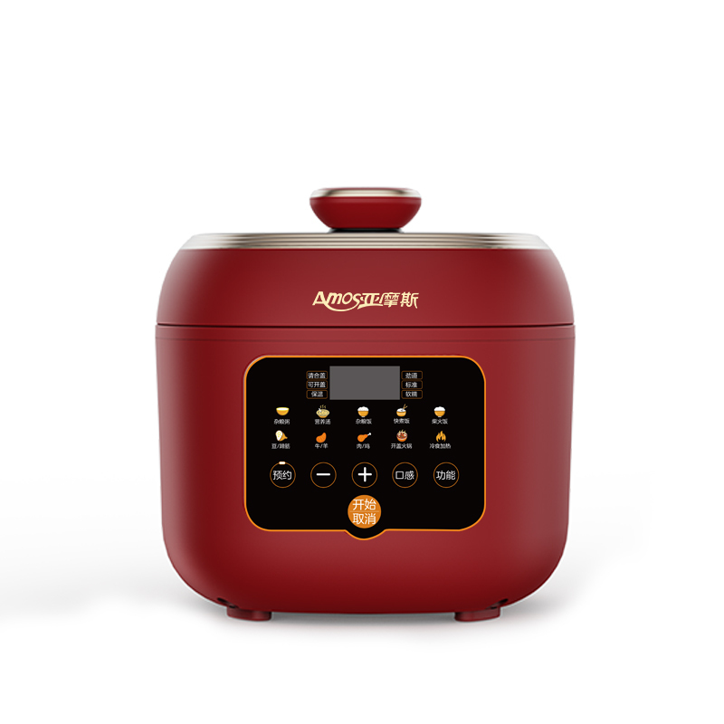 优购物AMOS高聚能养生钛锅多功能电压力锅0涂层纯钛内胆电饭煲