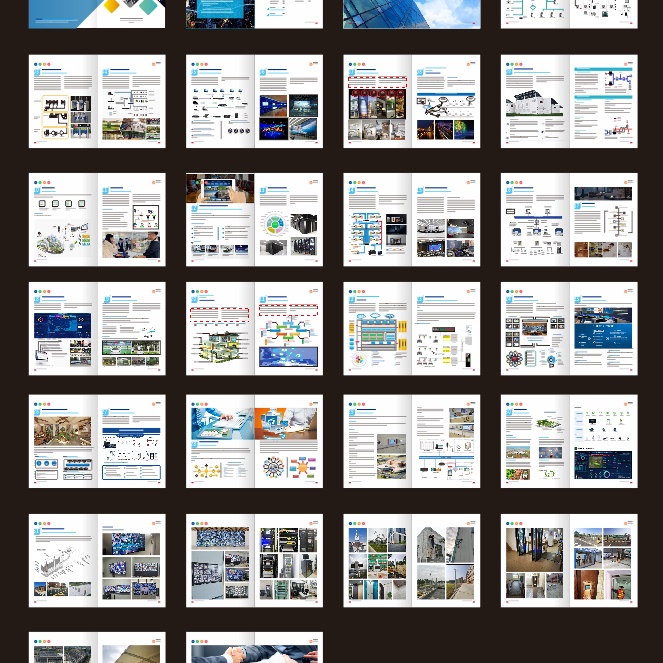 视频监控弱电智能化系统集成智能家居门禁停车场安防宣传册设计印