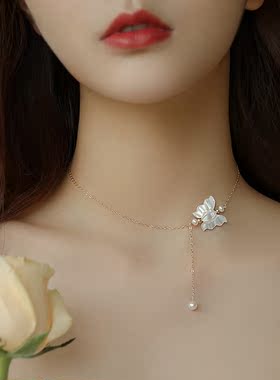 海贝项链颈链文艺风独特精致超美